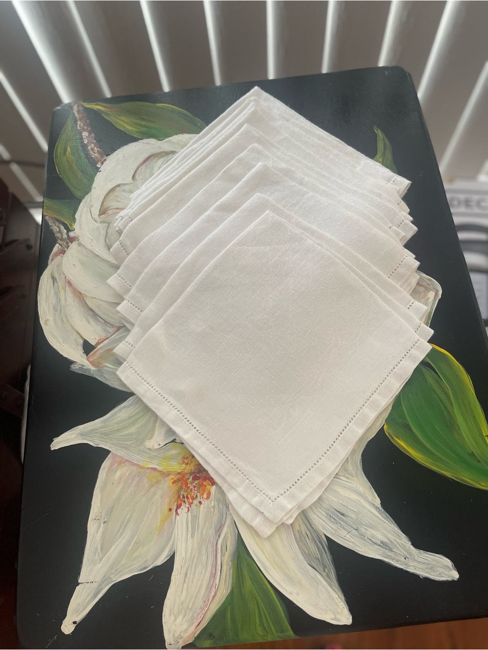 White Cotton Dinner Napkins - Set of 11